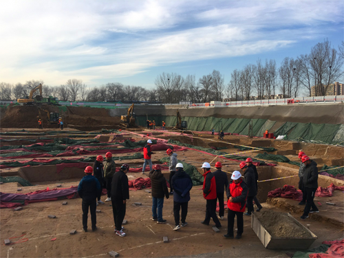 昌平區(qū)檔案館新館建設(shè)工程 完成7-12/A-H軸地基驗槽工作
